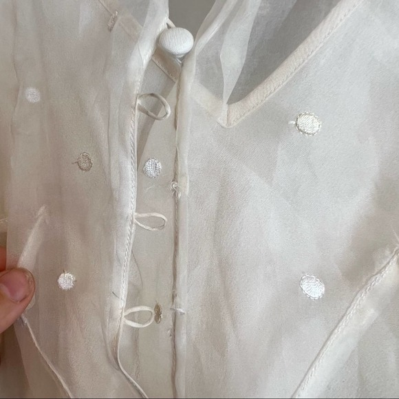 Olivia Von Halle Delphine Sheer Dress - Picture 15 of 15